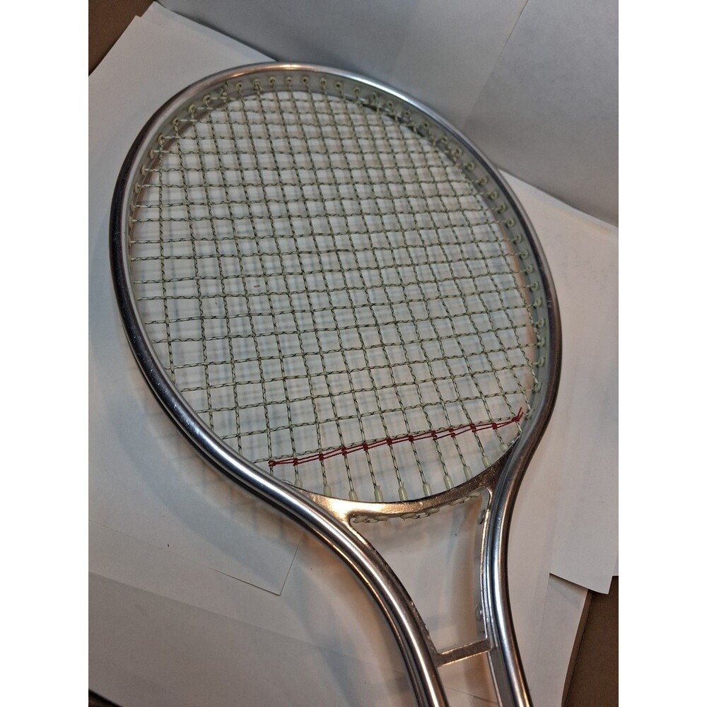 Vintage Leonard Aluminum Tennis Racket Classic Retro Sports Colectable 1970s